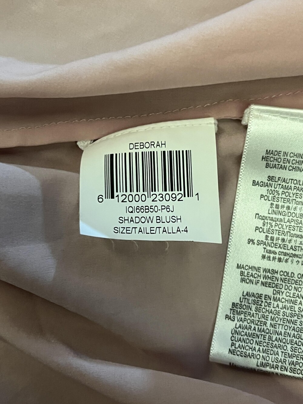 BCBGMAXAZRIA Deborah Dress Womens 4 Pink Pleated V Neck Chiffon Fit & Flare Midi - Picture 14 of 14